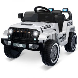 12V Voiture Electrique 2 Places Enfants avec Télécommande 2,4G, Véhicule Electrique avec Musique & Lumières LED,Charge 35kg pour Enfants de 3-8 Ans+