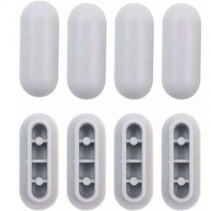 8 Pi&egrave;ces Tampon Universel pour Si&egrave;ge de Toilette Universel Chocs Kit de Tampon Abattant WC Plastique Toilette Pare-chocs Remplacement
