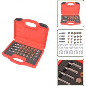 Vidaxl - Kit de r&eacute;paration de bouchon de vidange d'huile 64 pcs - Kit R&eacute;paration Bouchon Vidange Huile - Outil M&eacute;canique - Entretien Voiture - Outil