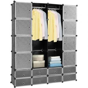 Hengda - swanew Armoire de Chambre Rangement 16 cubes . Armoire Portable diy. Modulaire en Plastique