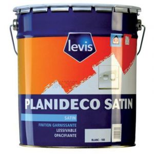 Levis Planideco Satin Peinture Glycéro - Bois & Métaux - Intérieur - 5 Litres Conditionnement: 5L - Couleur: BLANC