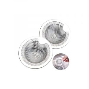 Trimec - 2PCS Filtre à Évier en Acier Inoxydable Filtre Evier Cuisine Filtre de Vidange inox Crépine d'Évier Grille Evier Cuisine pour Evier de