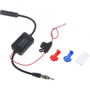 Jeffergarden Amplificateur universel de réception de Signal d'antenne aérienne de Radio FM de voiture 12V