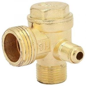 Clapet anti-retour pour compresseur &agrave; entra&icirc;nement direct, raccord filet&eacute; &agrave; trois voies, clapet anti-retour pour compresseur d'air, accessoires de