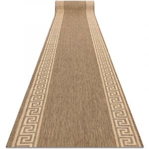 Rugsx - tapis de couloir sizal floorlux mod&egrave;le 20014 caf&eacute; / mais 100 cm beige 100x300 cm