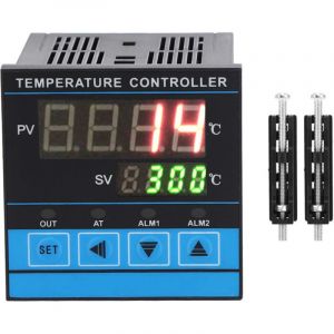 R&eacute;gulateur de temp&eacute;rature intelligent PID num&eacute;rique RELAySSR Sortie 0-400℃ AC220V