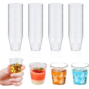 Verrine Plastique Aperitif, 100 Pi&egrave;ces 30ML, R&eacute;utilisable, Convient pour F&ecirc;tes Mariages Pique Niques Anniversaire Camping