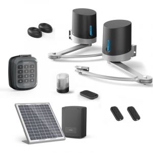 Avidsen - Motorisation Solaire pour portail battants orane se+ Digicode + 2 télécommandes supplémentaires (3 en tout)