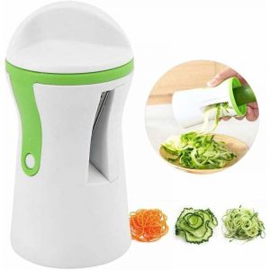 Coupe légumes spirale, spiralizer legume spaghetti pour la courgette de concombre de carotte,113g - white - Ahlsen