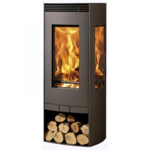 Panadero &ndash; Po&ecirc;le &agrave; bois 9,5 kW &ndash; Longueur b&ucirc;che 50 cm &ndash; &Eacute;vacuation des fum&eacute;es dessus &ndash; Acier avec int&eacute;rieur en vermiculite