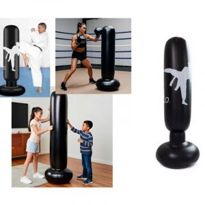 Basetbl - Punching Ball Enfants 160cm, Sac de Frappe Enfant pour Boxe, Taekwondo, et Équipement d'Entraînement, Cadeau pour Filles et Garçons
