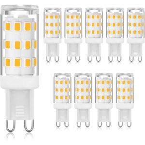 Ampoule LED G9 3000K blanc chaud 3W, ampoule LED &agrave; douille G9 &agrave; deux broches (&eacute;quivalent halog&egrave;ne 40W), ampoules G9 &agrave; &eacute;conomie d'&eacute;nergie pour lustre,