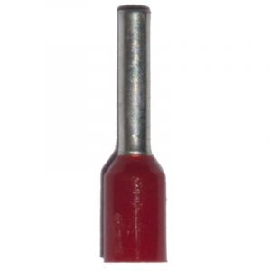 Embout isol&eacute; 01,00 mm&sup2;, rouge, 100 pi&egrave;ces