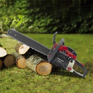 Tron&ccedil;onneuse &agrave; essence de 20 pouces, permettant jusqu'&agrave; 50 % d'&eacute;conomies de carburant. Tron&ccedil;onneuse de 58 cm3 et 2400 W avec guide-cha&icirc;ne de 50 cm,