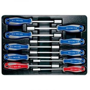 Thermoformé de 10 clés à douilles emmanchées - King Tony