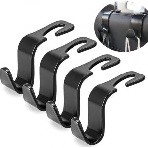 Crochet D'appui-t&ecirc;te de Voiture, 4 Crochets D'appui-t&ecirc;te de Si&egrave;ge de Voiture Organisateur de Stockage de Cintre de Si&egrave;ge Arri&egrave;re pour Sac &agrave; Main,
