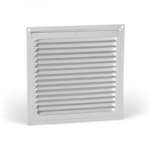 Grille 200X200 Argent - Grille d'a&eacute;ration carr&eacute;e