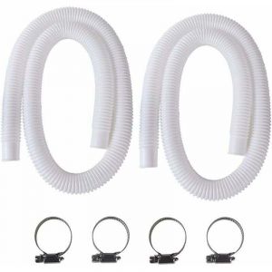 2 pcs tuyau piscine hors sol, rigide transparent PVC 32 mm, raccord pompe Intex 330/530/1000 GPH, pour filtration piscine gonflable