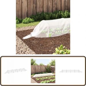 Tunnel en filet 1,5x5 m fibre de verre et PP - Tunnel De Jardin - Serre De Jardin - Abri Pour Plants - Protection Plante - Filets Anti-insectes