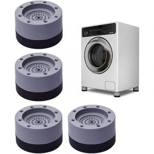 4 Pièces Anti Vibration Machine a Laver, Patin anti Vibration Lave Linge pour la Réduction du Bruit, Tapis Anti Vibration Machine a Laver pour