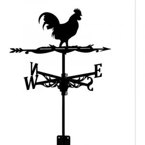 Grande girouette en forme de coq pour d&eacute;coration de jardin, de ferme, de cour et de belv&eacute;d&egrave;re