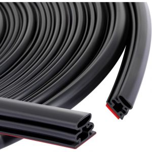 Joint Porte, Joint Caoutchouc Fenetre Isolation Froid et Phonique, Joint de Porte D'Entr&eacute;e Autocollant, Joint de Porte Voiture, Weather Stripping