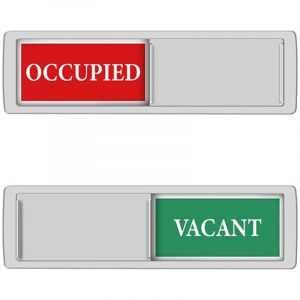 Panneau magn&eacute;tique coulissant &laquo; Libre &raquo; pour porte de salle de bain/salle de r&eacute;union/salle de conf&eacute;rence/salle de r&eacute;union (1 pi&egrave;ce)