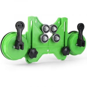 Gabarit de per&ccedil;age r&eacute;glable de 4 &agrave; 83 mm avec double ventouse, positionneur de fixation, guide de per&ccedil;age diamant&eacute; pour c&eacute;ramique, carrelage, verre