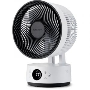 Fan Sefte&reg; 8', ventilateur portable avec batterie rempla&ccedil;able, int&eacute;rieur/ext&eacute;rieur, silencieux, 12 vitesses, mode eco intelligent, whitecompact