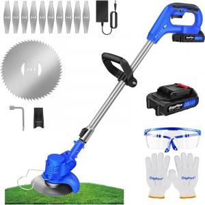 Lucn - Tondeuse à gazon sans fil 21V tondeuse à Gazon Électrique, Tondeuse à gazon de jardin à piles Tondeuse électrique tondeuse de bordure de