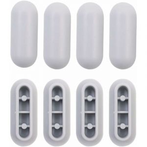 Cyslmuk - 8 Pièces Tampon Universel pour Siège de Toilette Universel Chocs Kit de Tampon Abattant wc Plastique Toilette Pare-chocs Remplacement