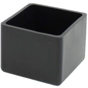 Beijiyi - Embouts carrés en caoutchouc 4 pièces pour chaises, tables, pieds de meubles (40 mm noir)
