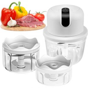 Hachoir &agrave; oignons &eacute;lectrique 350 ml, coupe-oignons &eacute;lectrique USB, petit hachoir &eacute;lectrique, hachoir &agrave; ail, coupe-oignons de cuisine pour viande,