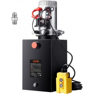 Pompe Hydraulique dc 12 v 19 l Groupe Hydraulique Simple Effet Debit deHuile 3,44 L/min Max. Pression de Decharge 22 MPa pour Camion a Benne