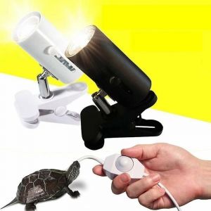 Kit de lampe Reptile avec support de lumière en céramique à clipser tortue se prélassant ensemble de lampes chauffantes Uv éclairage de lézard de