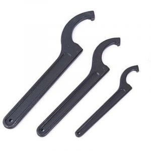 1x Cl&eacute; &agrave; crochet r&eacute;glable 28-32mm, cl&eacute;s &agrave; ergot, cl&eacute; tricoise universelle, pour la fixation ou le d&eacute;montage des &eacute;crous ronds et des couvercles de