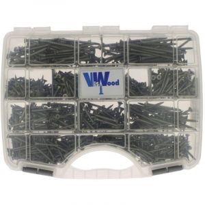 Malette De 1055 Vis Agglo T&ecirc;te Frais&eacute;e Pozi - Inox A2