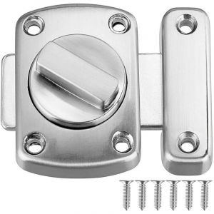 Beijiyi - loquet verrou de porte de salle de bain de fenêtre de cabinet pivotant verrou de sécurité à loquet et wc loquet acier inoxydable brossé