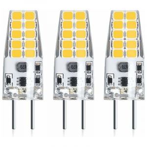 Bardusch-3PCS 3W 12V G6.35 LED Ampoule Culot T3 / T4 / T5 G6.35 / GY6.35 Base Blanc froid 6000K Remplacement de 30W Ampoule Halog&egrave;ne [Classe