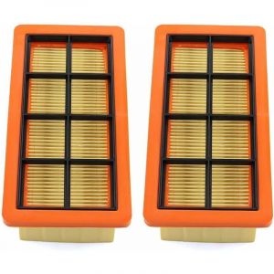 Lot de 2 filtres plats pliss&eacute;s pour aspirateur &agrave; cendres K&auml;rcher 6.415-953.0 AD2 AD3 AD4 Premium AD 3.000, AD 3.200 Filtre de Nettoyage de poussi&egrave;re