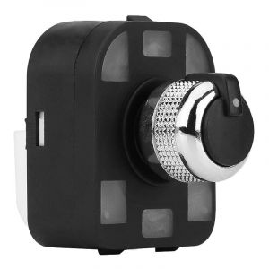 Bouton de commutateur de rétroviseur noir et chrome pour Audi A2 A3 A4 A6 4F0 959 565