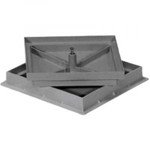 Plaque d'&eacute;gout rechargeable 40X40