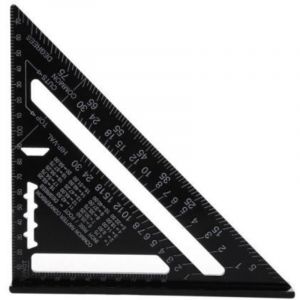 Equerre Menuisier Multifonctions, Triangle M&eacute;tal Aluminium R&egrave;gle &Eacute;querre Trusquin Guide Raporteur Angle 45 90 Degres/Outillage Charpentier/Outil
