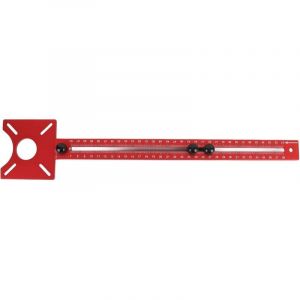 Zoternen Support de rainure de fraisage 4 en 1, gabarit de coupe de cercle de défonceuse métrique, gabarit de quincaillerie d'armoire pour outil de
