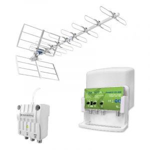 FTE - Kit Antenne dtt avec filtre 5G avec amplificateur et alimentation VKIT7-5G
