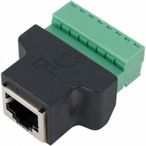 Memkey - Rj45 Femelle &agrave; 8 Broches Vis Bloc Terminal Connecteur Cat7 Cat6 Cat5 Cat5e C&acirc;ble d'Extension Ethernet Adaptateur cctv Dvr Num&eacute;rique