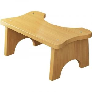 KZQ - Tabouret de toilette en bambou Tabouret de toilette accroupi Escabeau de toilette en bois Tabouret de toilette en bambou pour enfants Tabouret