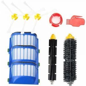 Accessoire pour iRobot Roomba S&eacute;rie 600 Kit d'entretien avec Brosses & Filtres pour，kit de Recharges pour Roomba S&eacute;rie 600 605 610 612 615 616 620