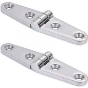 (SUS316 100mm x 25mm 2pi&egrave;ces)Charni&egrave;res de meuble polies par miroir de charni&egrave;re de porte d'acier inoxydable pour le Charni&egrave;res bateau marin