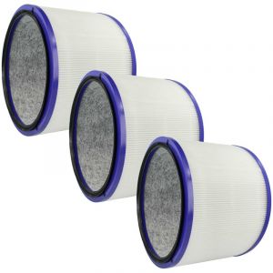 vhbw 3x Filtres HEPA compatible avec Dyson Pure Cool Link HP03, DP02, DP01, DP03, HP00, HP01, HP02 purificateur d'air - Filtre de rechange
